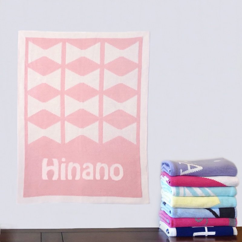 定制化姓名毯子/ Mini Ribbon 60x80cm - 满月礼盒 - 其他材质 多色