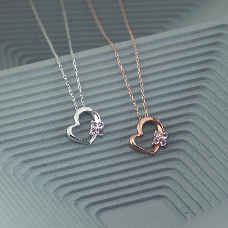 10K金 | 心花怒放项链 - 项链 - 玫瑰金 金色