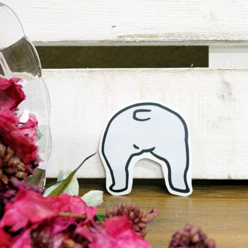 [反光贴纸] 法斗屁屁 French Bulldog's Butt 5.0*5.5 cm - 其他 - 防水材质 多色