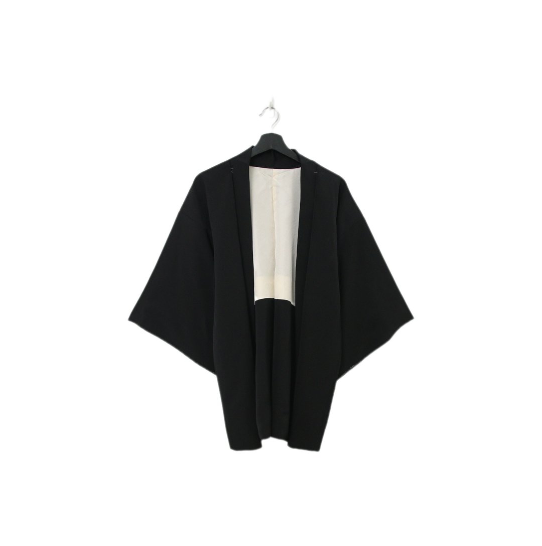 Back to Green-日本黑羽织 低调白雏菊 kk-01 //vintage kimono - 女装休闲/机能外套 - 丝．绢 