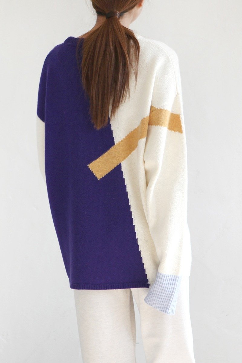 KOOW x Liangyin 联名款   Old Yellow Bricks 羊毛毛衣   羊毛围巾 - 女装针织衫/毛衣 - 羊毛 