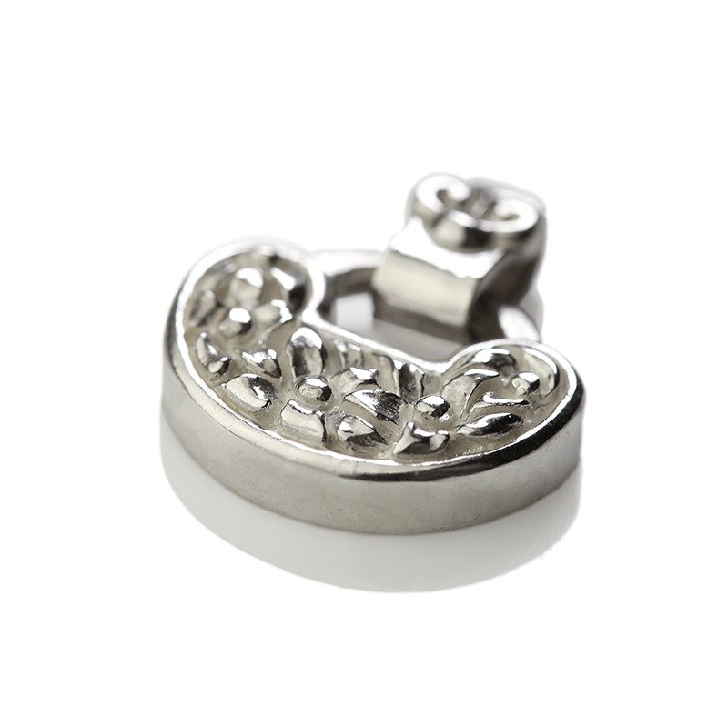 长命锁FH-LLL19【富贵长命】925纯银饰品项链 中国风/手工银饰 - 项链 - 银 灰色