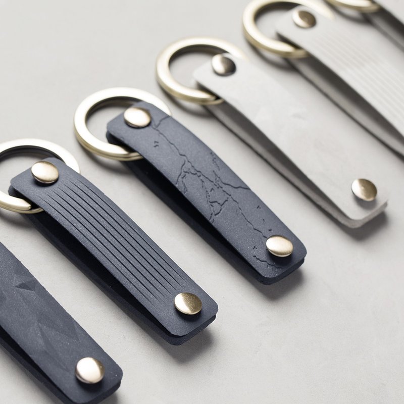 软水泥钥匙圈 | 软水泥手作系列 - 钥匙链/钥匙包 - 其他材质 灰色