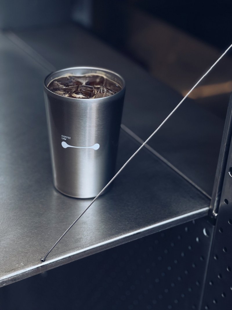 COFFEE LAW 不锈钢双层随行杯 - 保温瓶/保温杯 - 其他金属 银色