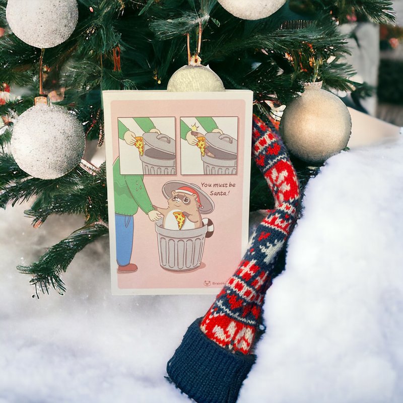 插画梗图 单面卡片 ∣ 人间处处有温情 - 卡片/明信片 - 纸 