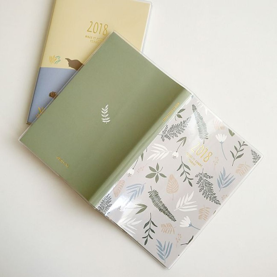 2018日常小品时效周志-06压花艺术,E2D06023 - 笔记本/手帐 - 纸 绿色