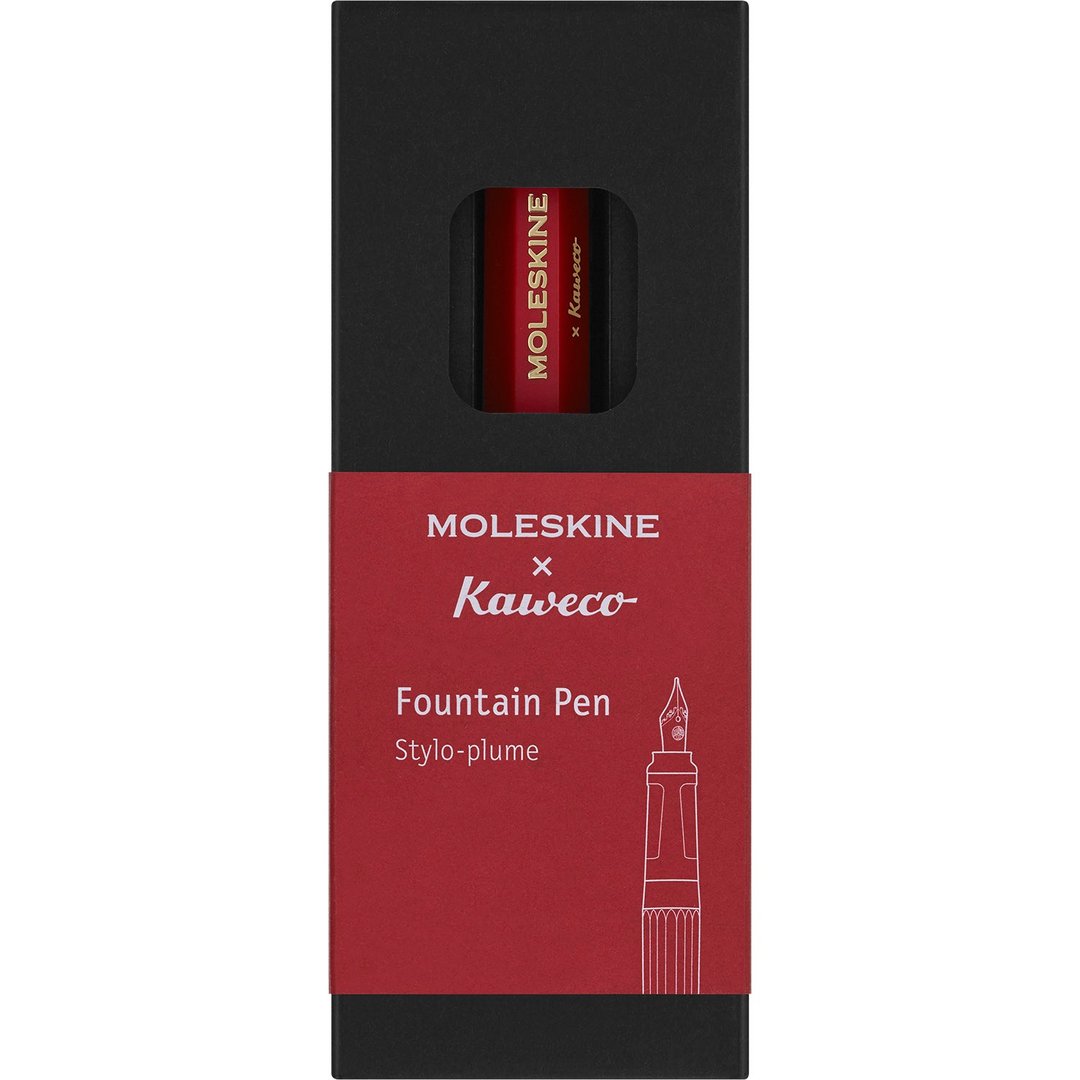 _勿上架_MOLESKINE x Kaweco 经典钢笔 F尖 红 (蓝墨) - 钢笔 - 塑料 红色