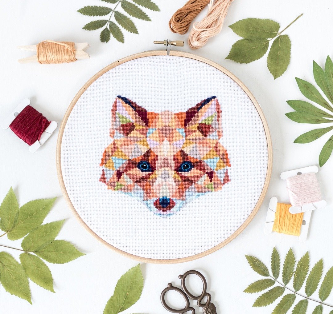 Fox Cross Stitch PDF Pattern 十字繡 - 编织/刺绣/羊毛毡/裁缝 - 其他材质 