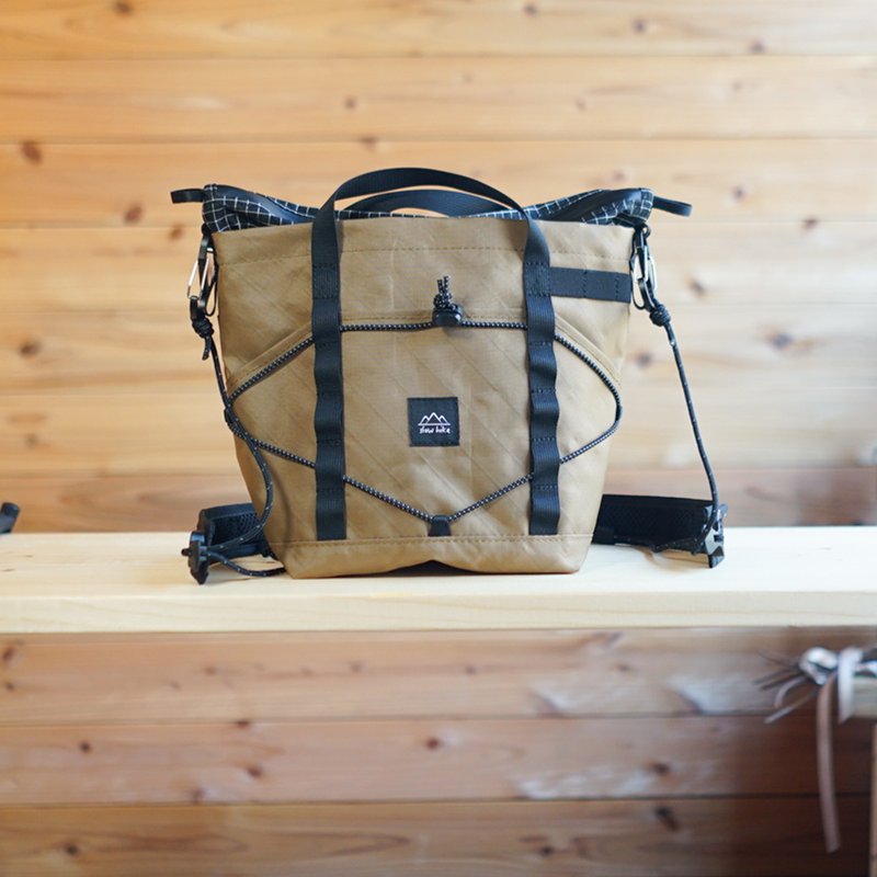 ECOPAK Coyote [Chibi Hiker Sacoche S] / 登山、健行、露营、庆祝、户外、单肩包、慢行、防水、轻便 - 侧背包/斜挎包 - 聚酯纤维 咖啡色