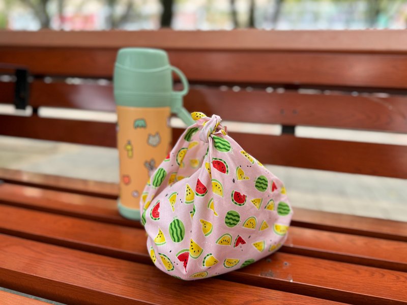 【仅余1件】夏日 西瓜 风吕敷 包袱皮 环保袋 - 手提包/手提袋 - 棉．麻 