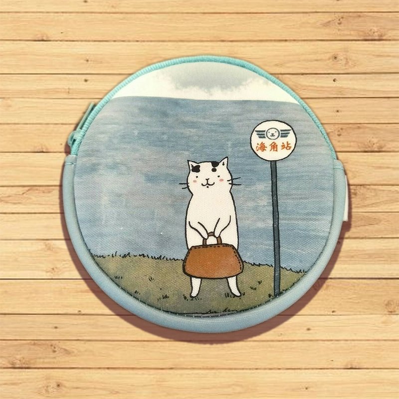 零钱包-旅行(插画家:猫小姐) - 零钱包 - 其他人造纤维 