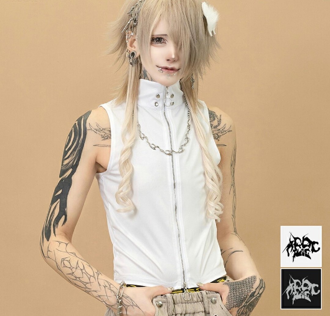 歌手绘师Gedraji联名太空僵尸拉链背心ACDC RAG台湾代理JA0770 - 男装背心 - 聚酯纤维 