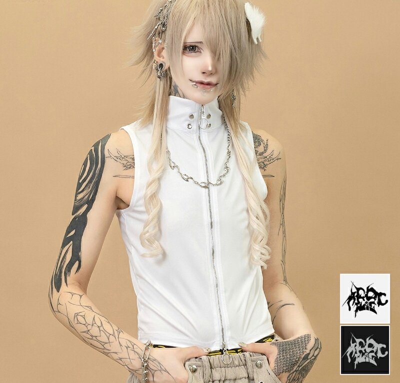 歌手绘师Gedraji联名太空僵尸拉链背心ACDC RAG台湾代理JA0770 - 男装背心 - 聚酯纤维 