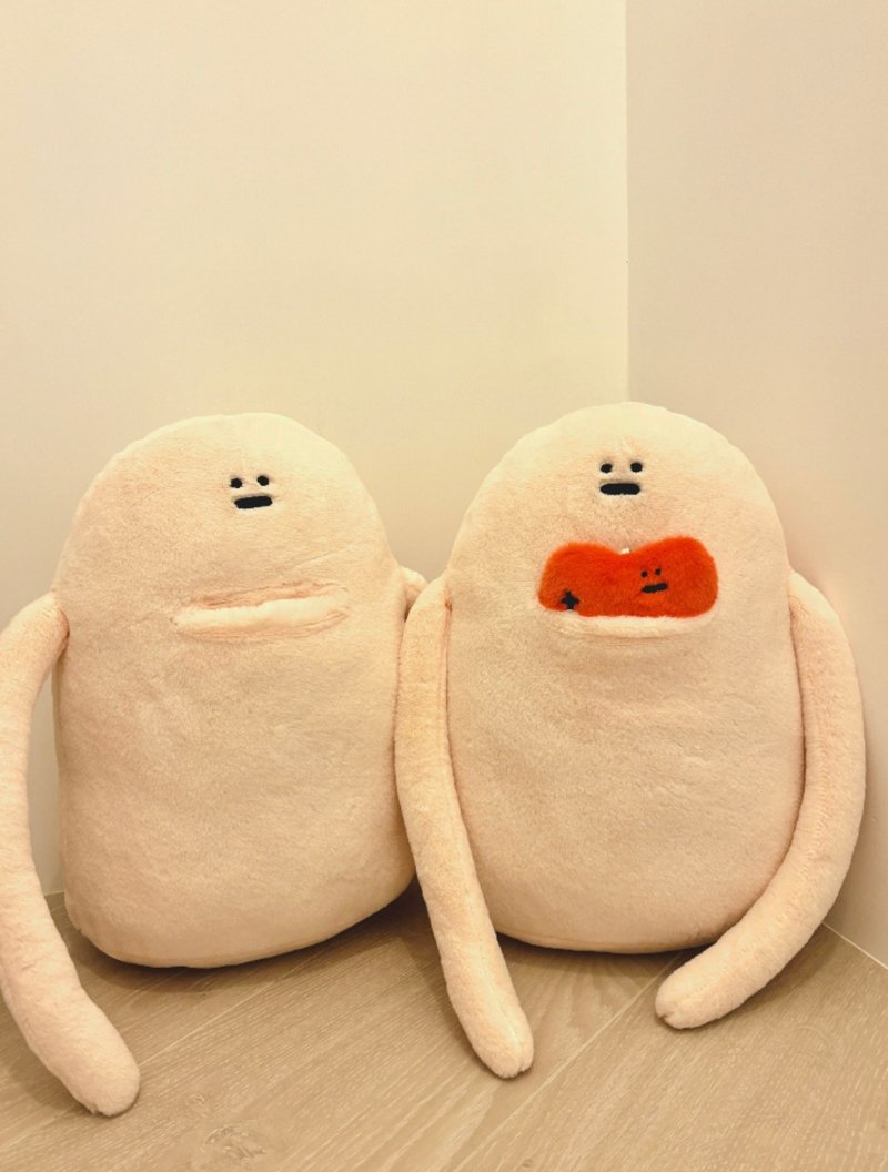 【情侣送礼】肤色怪物毛绒玩偶 生日礼物/情侣娃娃 - 玩偶/公仔 - 其他材质 
