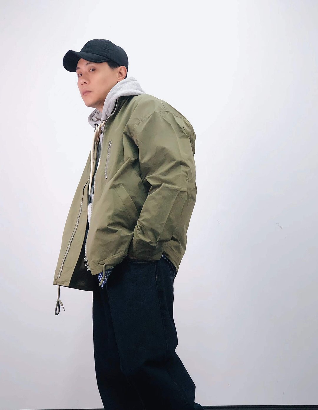 中性款CITYBOY宽松立领工装夹克 两色可选 - 男装外套 - 棉 