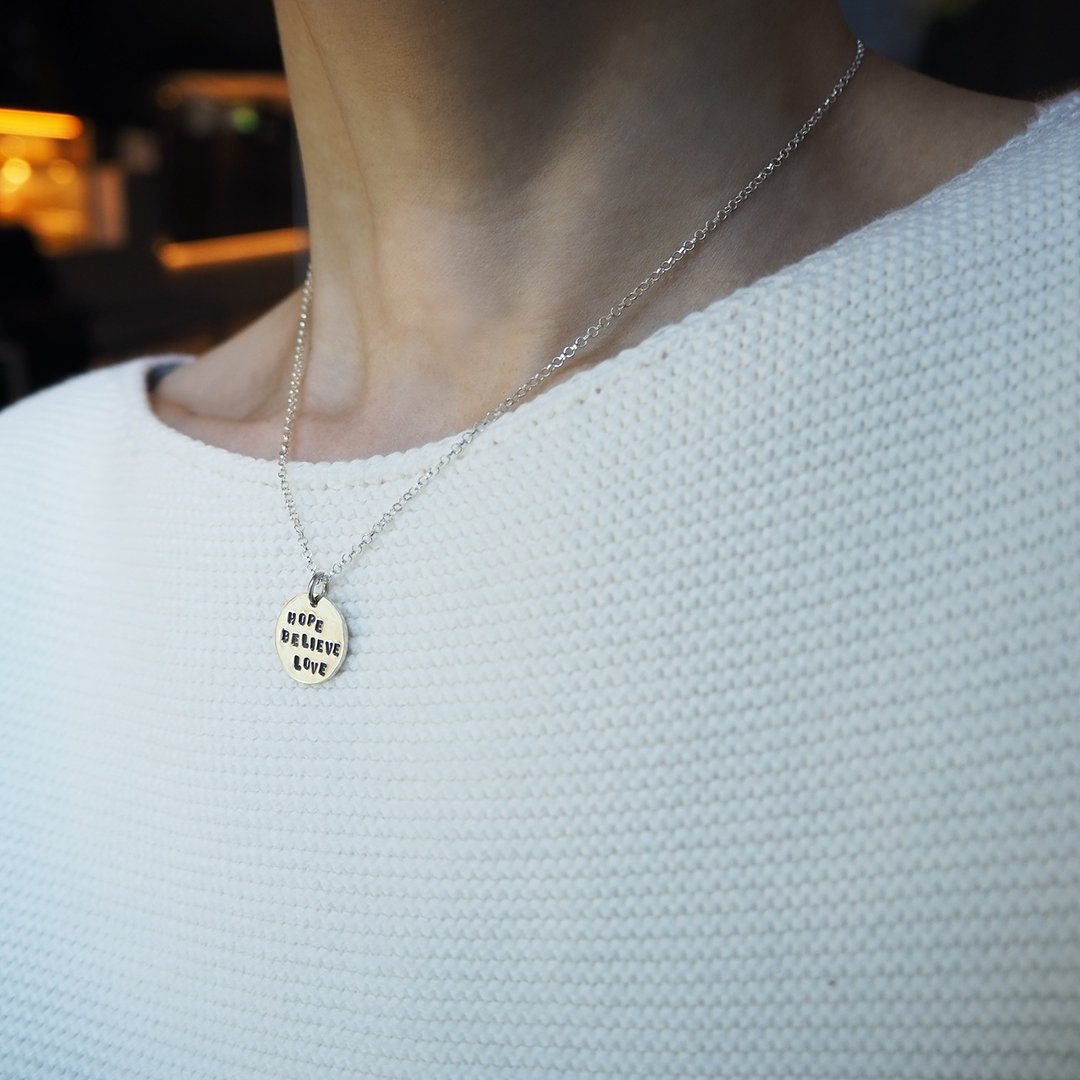 brave necklace_勇敢项链 925银 限量 交换礼物 毕业礼物 定制 - 项链 - 银 透明