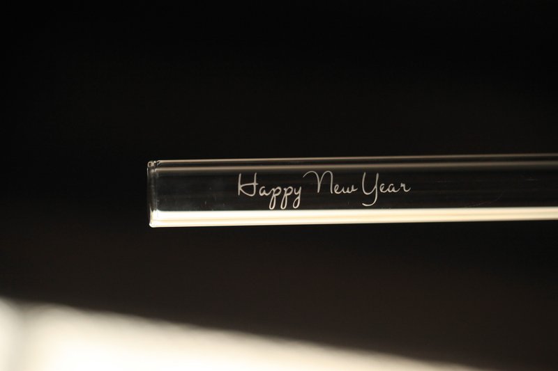 【买1送1】 珍珠奶茶 玻璃吸管 耐热玻璃吸管 圣诞礼物 新年礼物 - 环保吸管 - 玻璃 红色