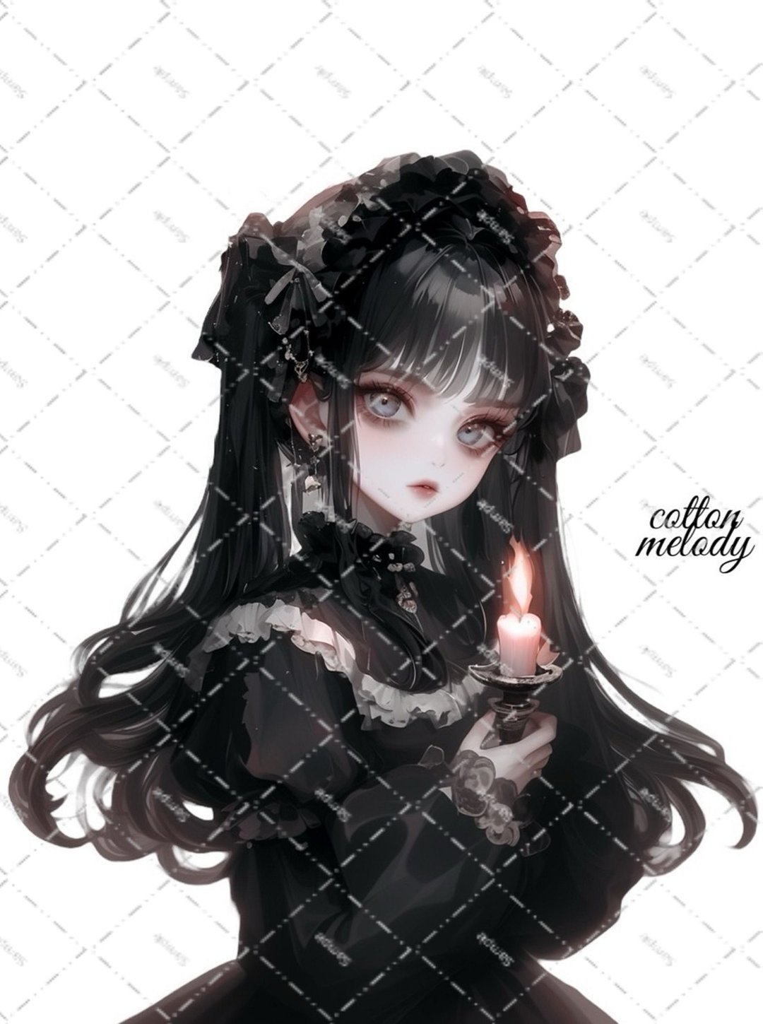 original sticker no.2205 人物贴纸 原创贴纸 原创人物贴纸 装饰贴纸 cotton melody - 贴纸 - 纸 