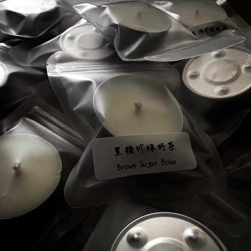 【IMMERSED】试香茶烛 试闻香氛蜡烛样品 大豆蜡烛 - 蜡烛/烛台 - 蜡 银色