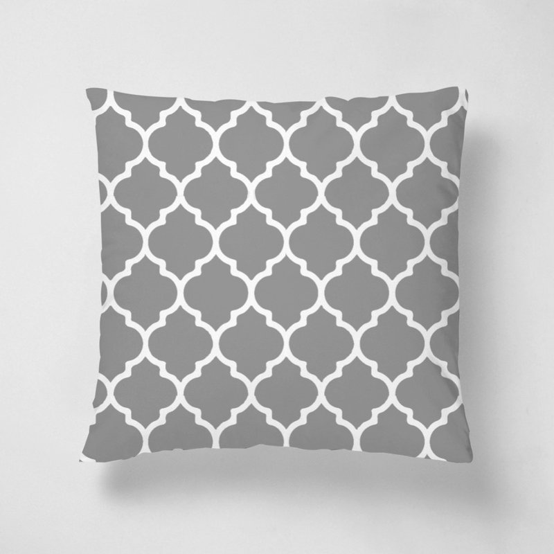 Moroccan Quatrefoil 经典摩洛哥花纹 / 短绒抱枕 / 颜色定制 - 枕头/抱枕 - 聚酯纤维 多色