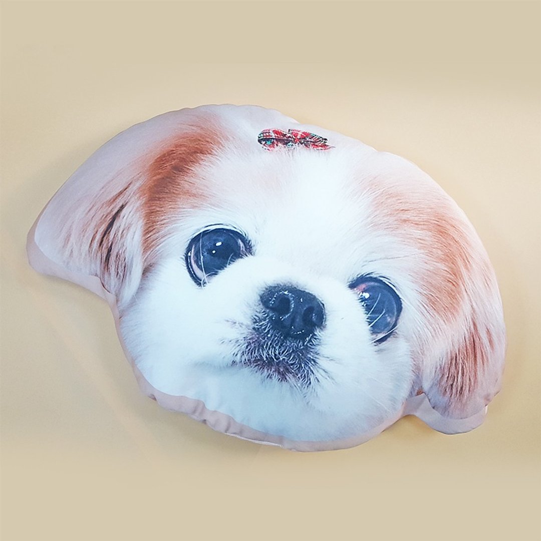 定制化宠物抱枕(两个) ♥ 一个大头+一个全身 ♥ 豆豆枕 Bean Bag Cushion | 自选图片 双面印制 独特心意 个性礼物 专属订单 - 枕头/抱枕 - 棉 