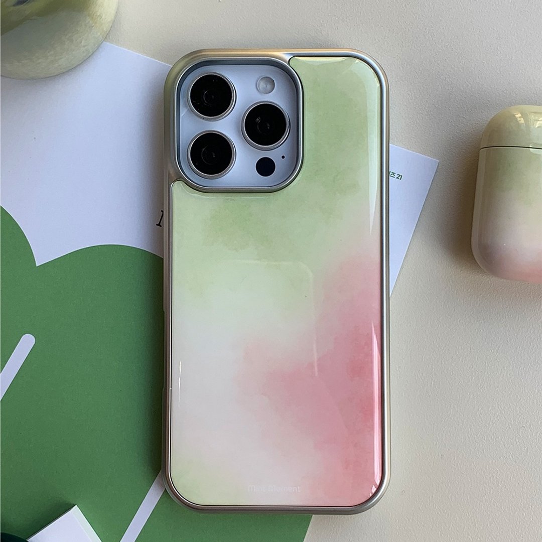 抹茶草莓环氧树脂亮面 iPhone 保护壳 - 手机壳/手机套 - 其他材质 绿色