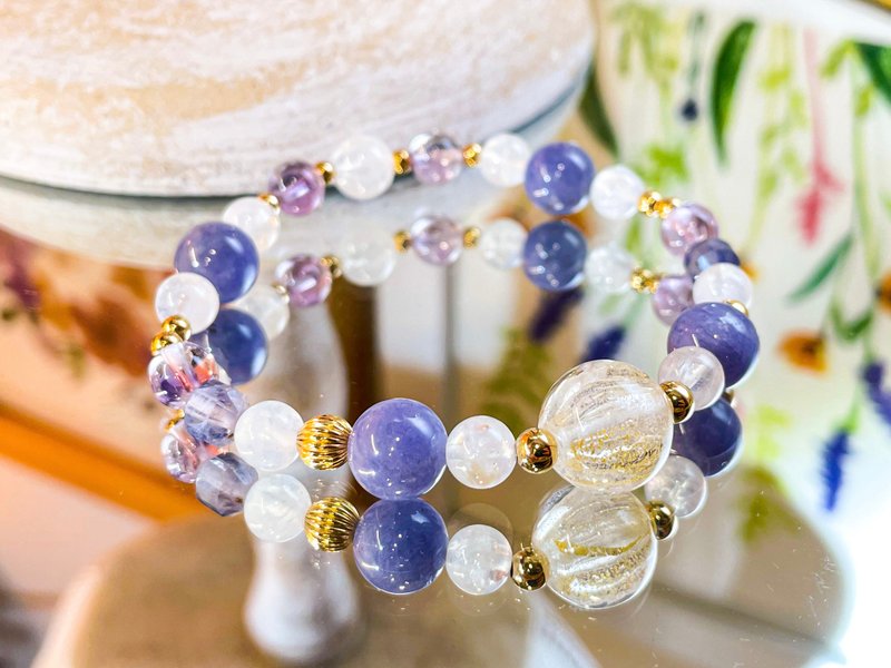 紫霞仙子-招来贵人.点亮直觉与财运 - 手链/手环 - 玉石 紫色