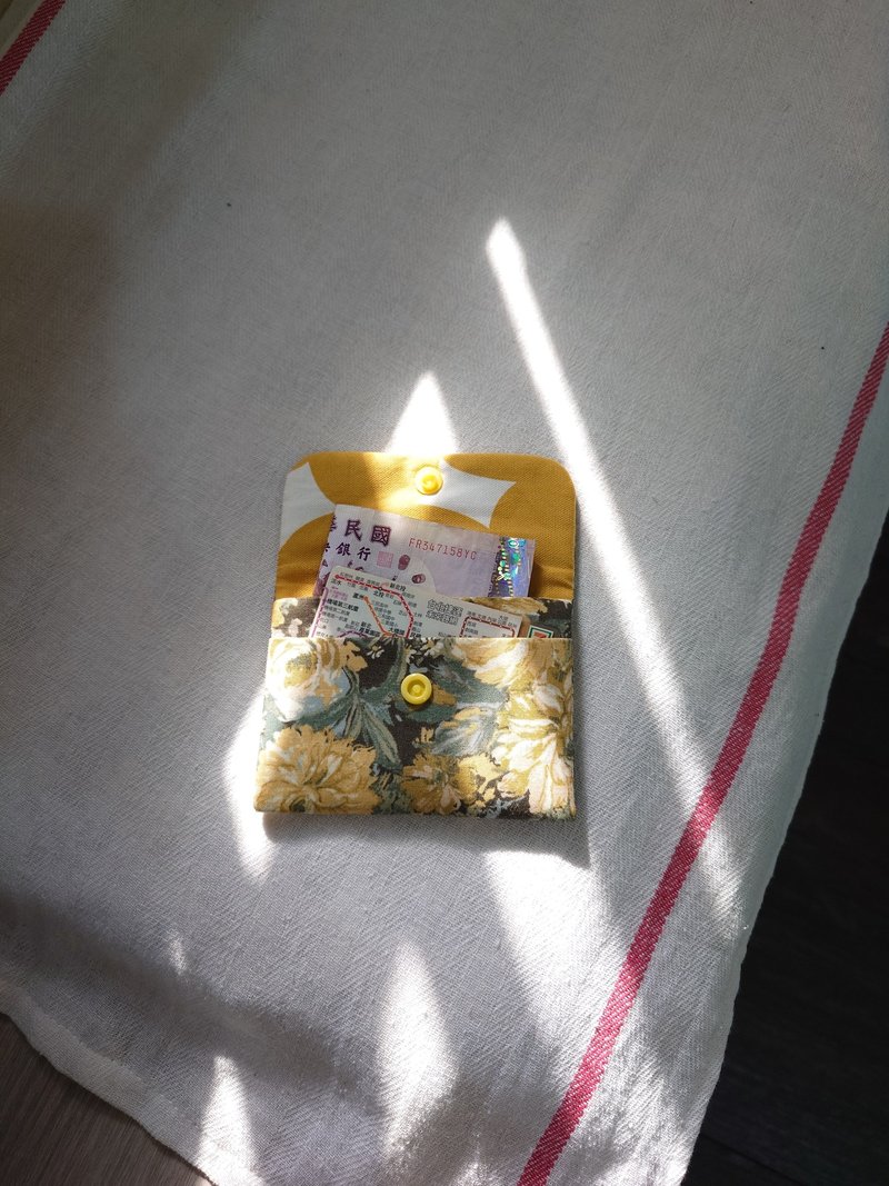 玫瑰花零钱包 - 零钱包 - 棉．麻 