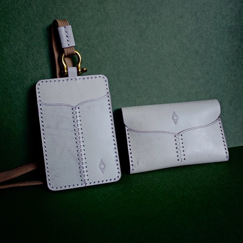 【鲸鱼尾巴系列-证件套&咭片套】淡紫色 - 名片夹/名片盒 - 真皮 紫色