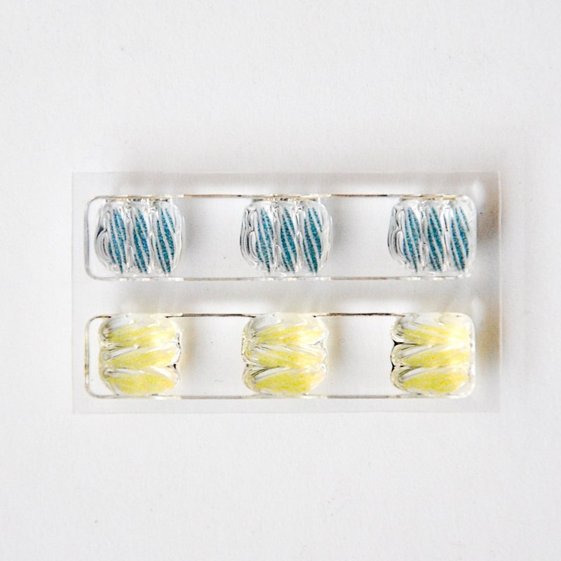 PLAY 水晶印章 刺绣图纹 1 - 印章/印台 - 塑料 透明