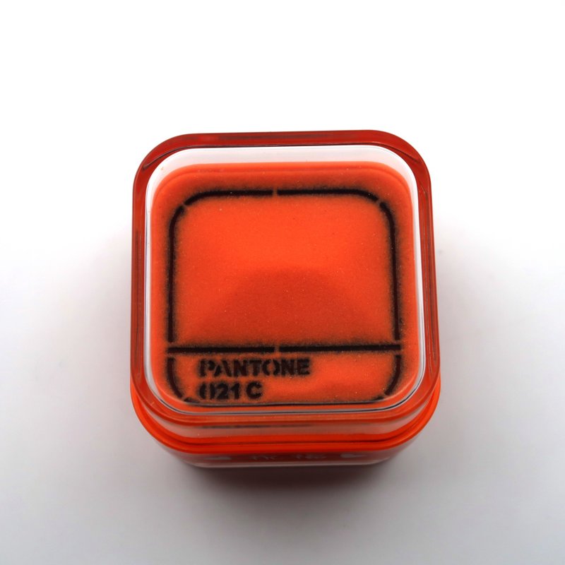【圣诞节快速出货】色票限定礼品PANTONE021橘色/双面沙漏 - 摆饰 - 压克力 橘色