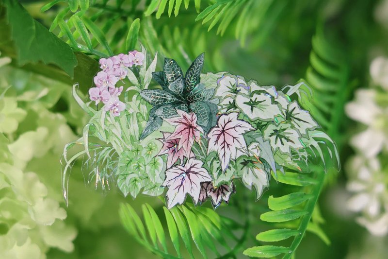 海芋恋 大きな緑の造景 清らかな空気感 PET 紙膠帶 貝殼光 - 纸胶带 - 塑料 绿色