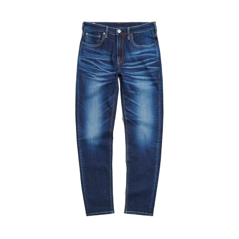 EDWIN 加大码 RED LABEL 365 丹宁中腰锥形裤-男款 (酵洗蓝) - 男士长裤 - 棉．麻 蓝色