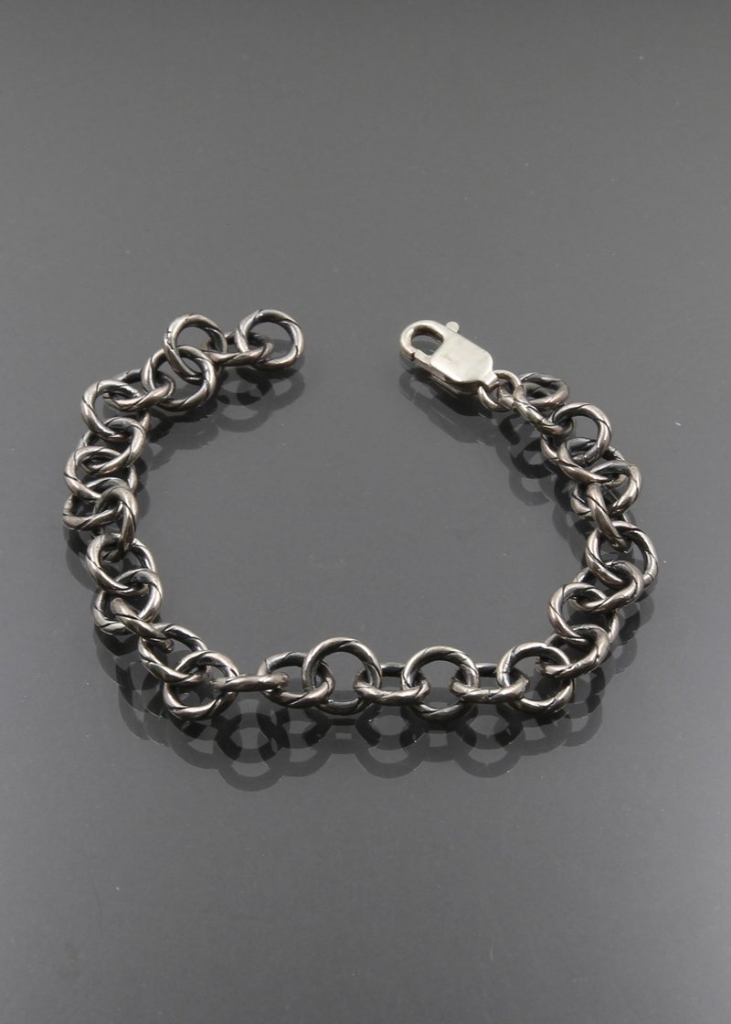 - 纹圈量感手链 - 手链 Bracelet - 手链/手环 - 纯银 银色