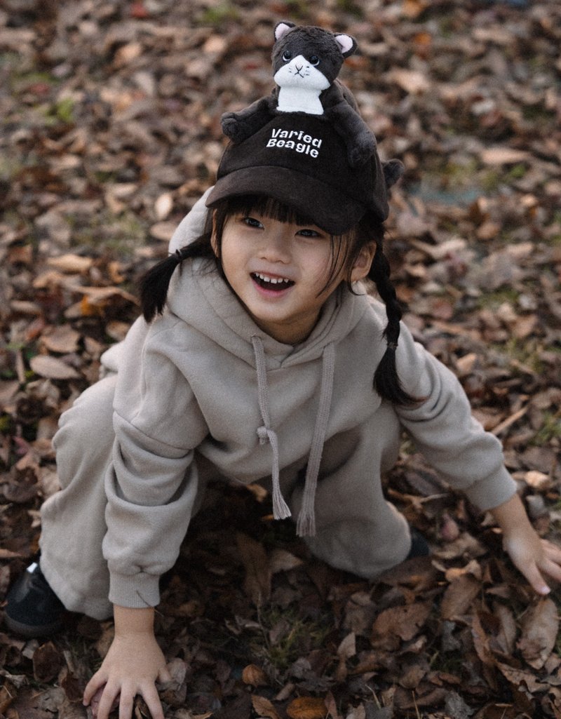 午夜猫 On You Cap - 帽子 - 棉．麻 灰色