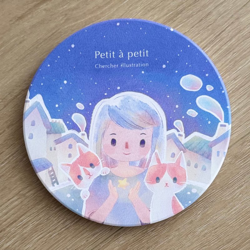 【现+预】一点一点陶瓷吸水杯垫-Petit à petit系列 - 杯垫 - 陶 多色