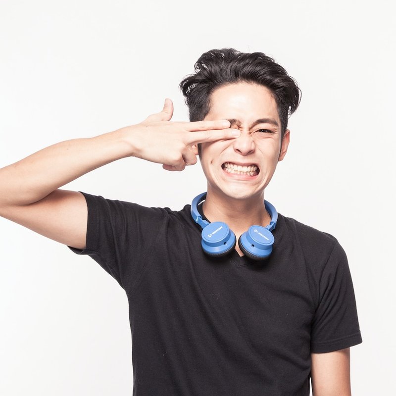 BRIGHT JOYNFC无线蓝牙耳机 海军蓝 - 耳机 - 塑料 蓝色