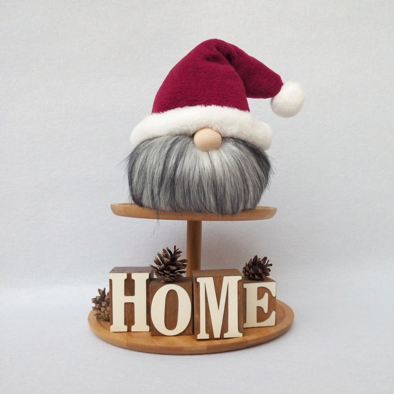 Santa Gnome Christmas Gnomes Plush Nisse Nordic Tomte Swedish Gnome Decor Mini - 玩偶/公仔 - 其他材质 