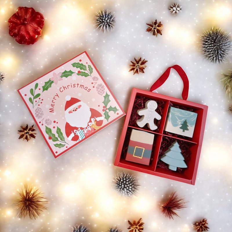 叮叮当圣诞节礼盒 四入手工皂礼盒 圣诞礼盒 圣诞礼物 - 肥皂/手工皂 - 其他材质 
