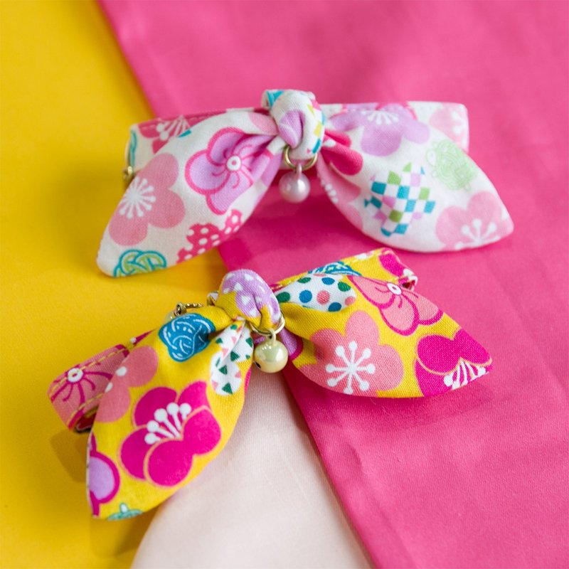 芭比系列-赫本巾款 猫项圈 狗项圈 定制化尺寸 刻字 吊牌 名牌 - 项圈/牵绳 - 棉．麻 