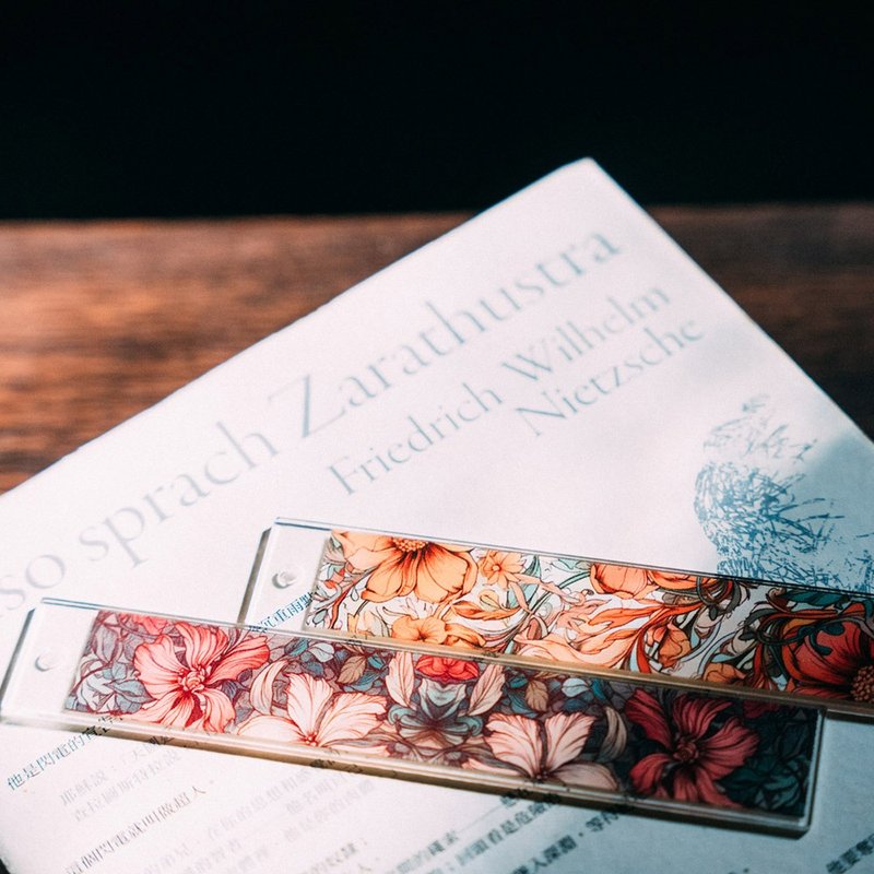 花世界双面水晶书签 文青必备 质感书签 毕业礼物 - 书签 - 塑料 