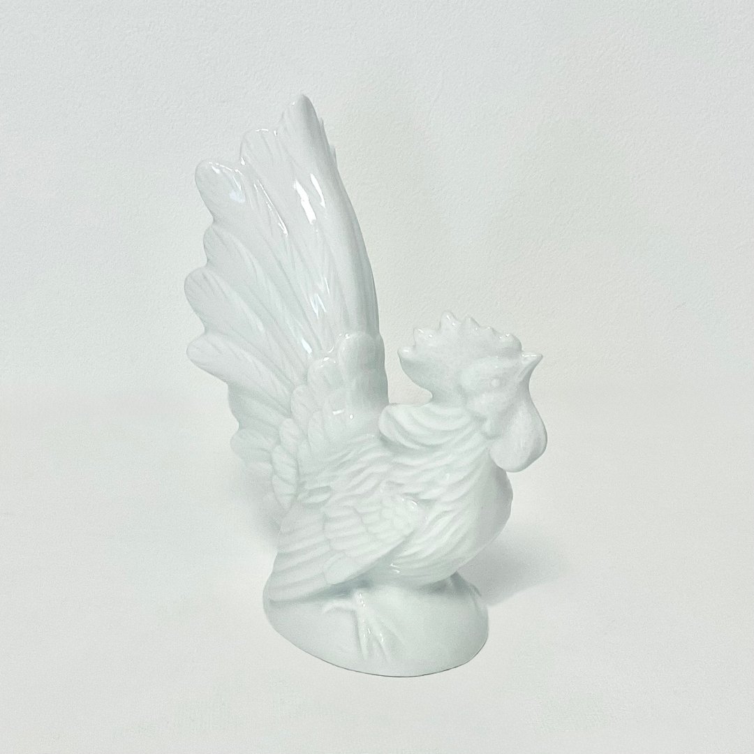 白色陶瓷公鸡摆饰 - 摆饰 - 瓷 白色