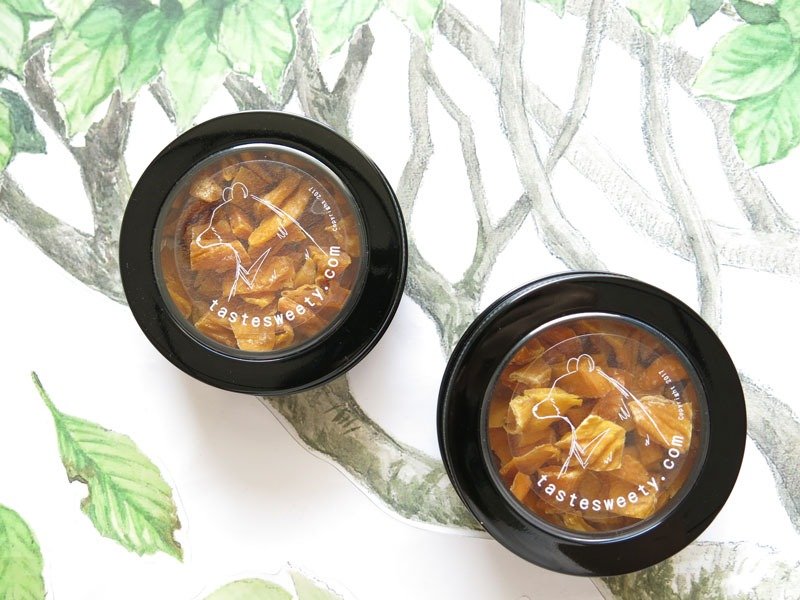 幸福果铺-黑熊款金属小圆盒-小巧水果干 - 水果干 - 新鲜食材 黑色