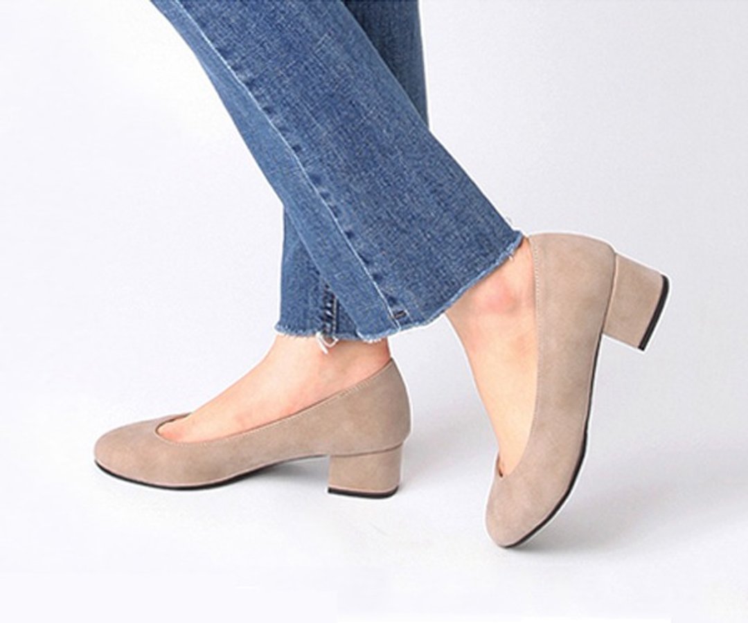 SPUR 简单包头高跟鞋 JF7036 BEIGE - 高跟鞋 - 其他材质 