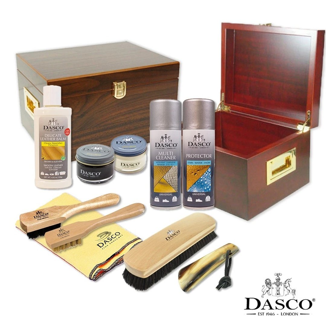 英国伯爵DASCO 7550豪华皮革保养礼盒 皮鞋保养 鞋油 防水喷雾 - 其他 - 其他材质 