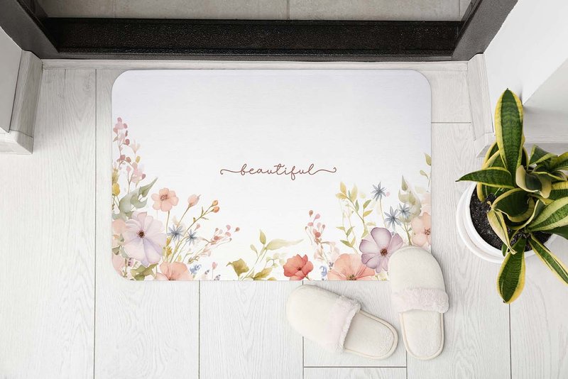 四季花草 - 春 -硅藻土地垫(硬式) - 地垫/地毯 - 其他材质 