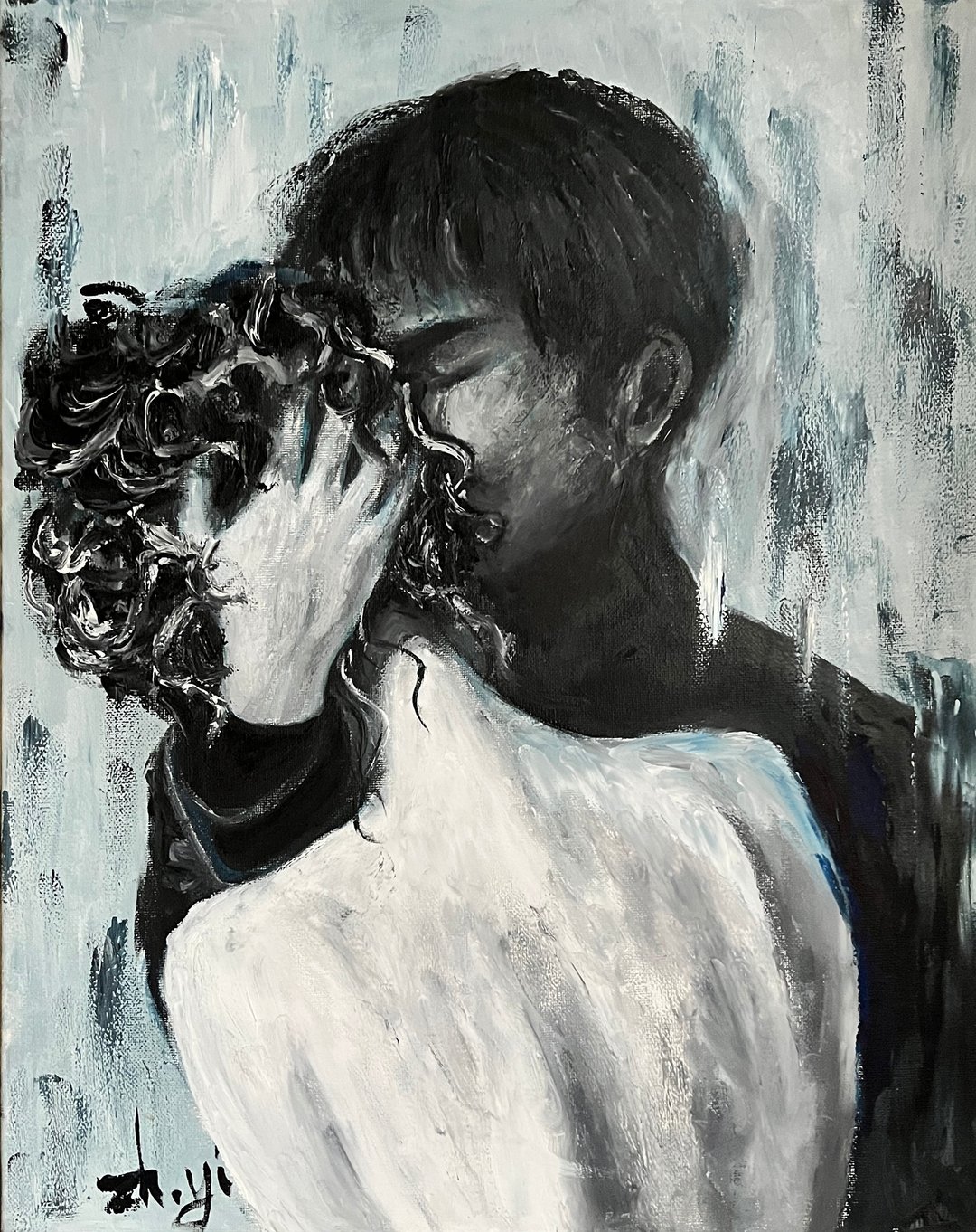 纯手绘原创油画/家居挂画/油画/装饰画/挂画客厅/走廊/玄关挂画 - 海报/装饰画/版画 - 亚麻 