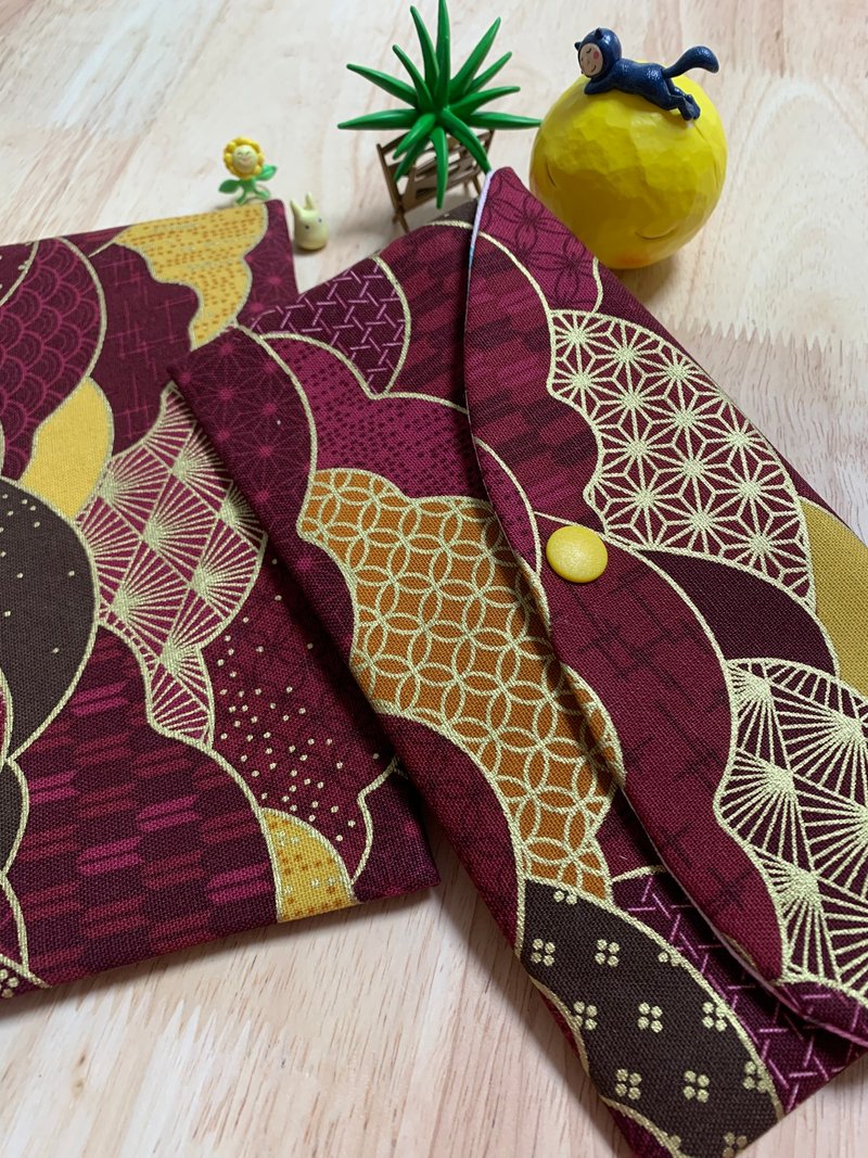 文青风优质万用红包袋 美丽河山 灿烂金 蛇年 礼物 收纳 湿纸巾 - 红包/春联 - 棉．麻 紫色