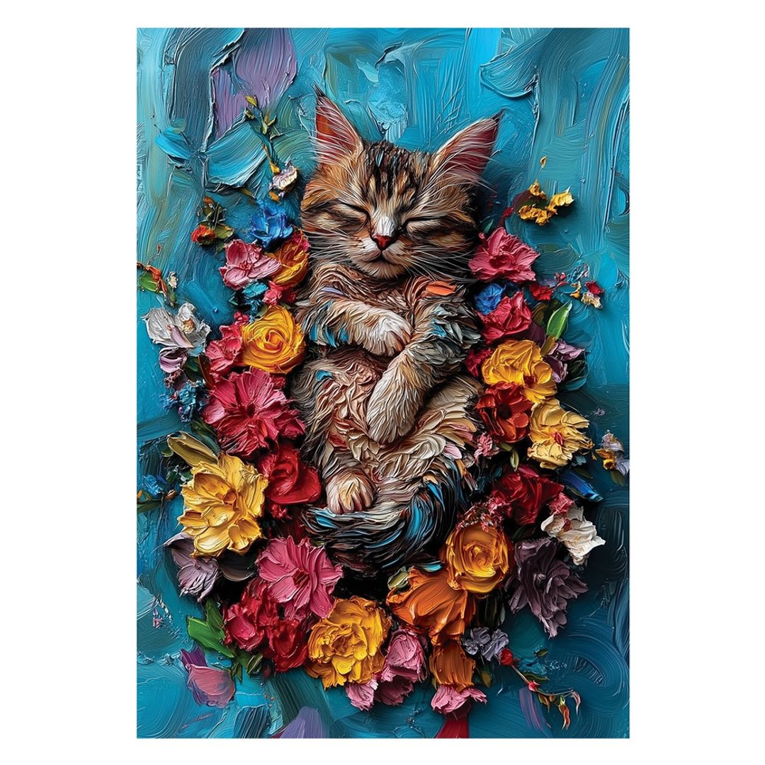 猫咪的慵懒午睡_Anatolian_500片拼图 - 拼图 - 纸 