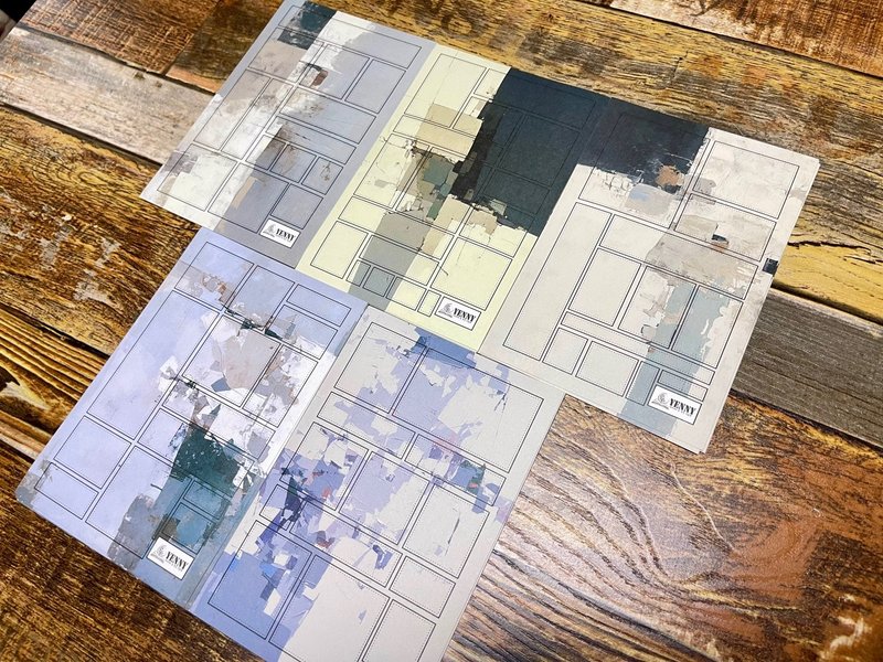 （纸贴纸单包）裂纹墙 5 种 10 件套 - 贴纸 - 纸 多色